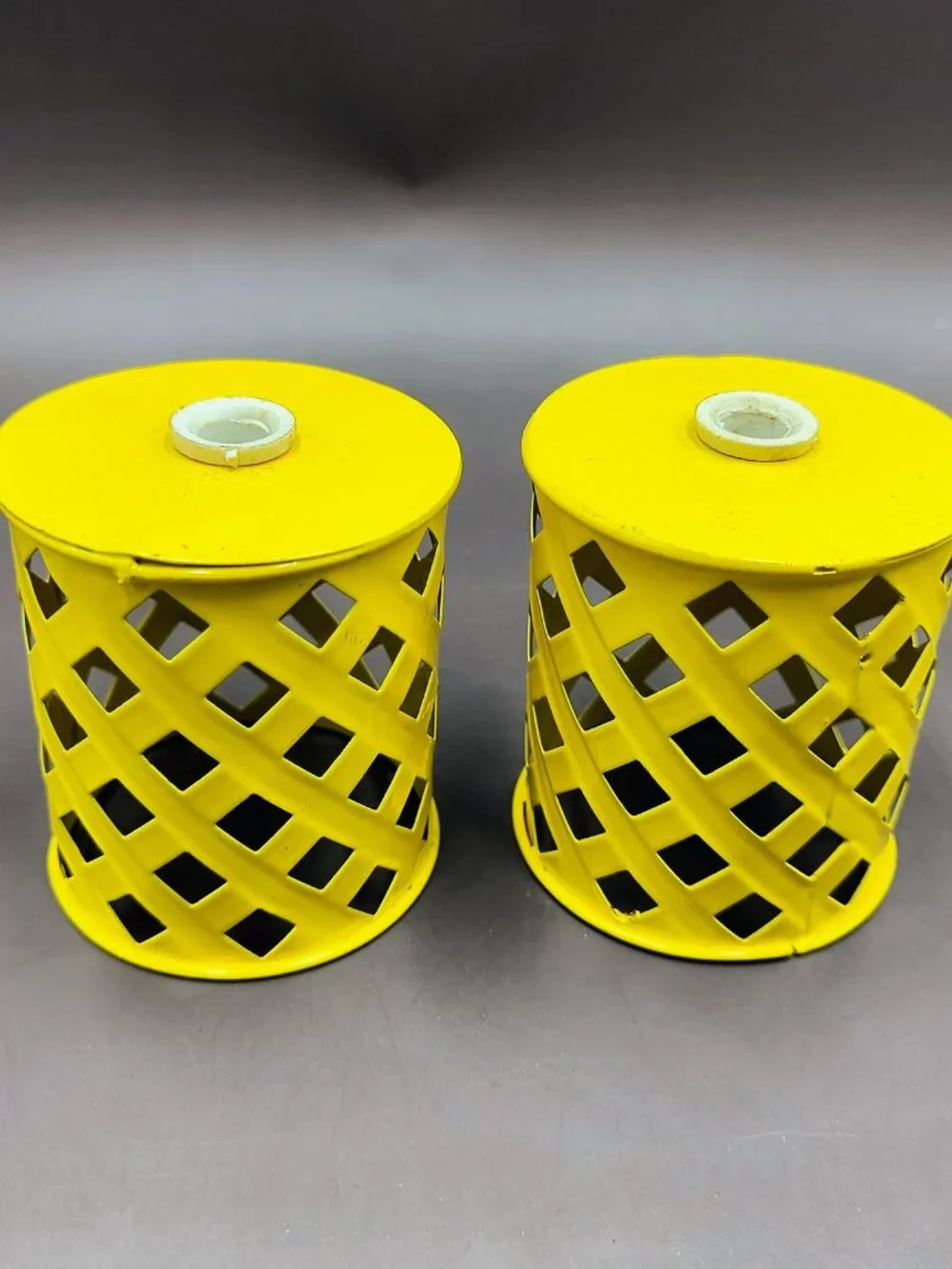 Lot of 10 Metal Lattice String Light Covers for Patio Garden Lights Multicolor